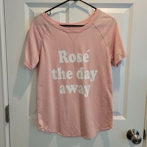 Rose the Day Away Womens T-Shirt